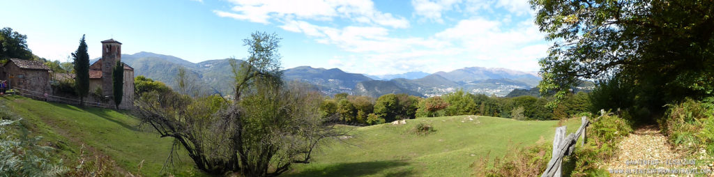 alpe vicania in mountain bike - panorama Torello